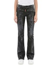 DSquared² - Flared Mid Rise Jeans - Lyst