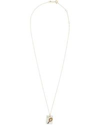 Alita - Golden Cameo Perla Tennis Necklace - Lyst