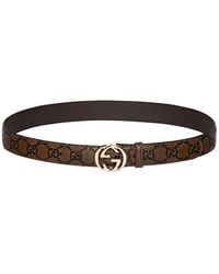 Gucci - Gg Logo Buckle Belt - Lyst