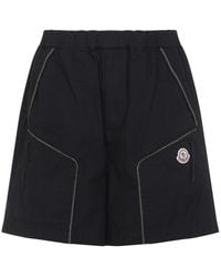 Moncler - Cotton Bermuda - Lyst