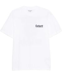 Carhartt - Crewneck Logo Print T-Shirt - Lyst