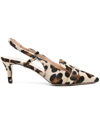 P.A.R.O.S.H. - 70Mm Leopard-Print Slingback Pumps - Lyst
