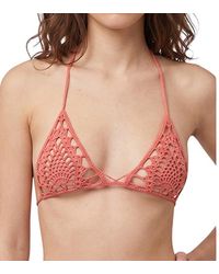 DSquared² - Crochet Bikini Top Swimwear - Lyst