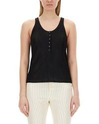 Tom Ford - Solid Scoop Neck Top - Lyst