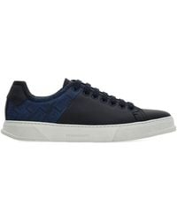 Ferragamo - Leather Sneakers - Lyst