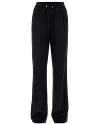 Moncler - Wool-Blend Straight-Leg Trousers - Lyst