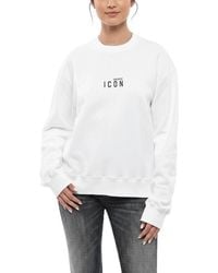 DSquared² - Logo Crew Neck Sweatshirt - Lyst