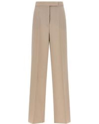Max Mara - Tailored Flat Front Pants - Lyst