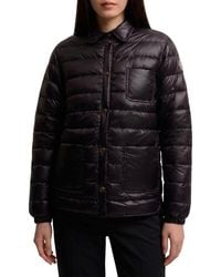 Moncler - Quilted Shirt Collar Jacket - Lyst