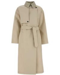 Bottega Veneta - Shirt Collar Trench Coat - Lyst