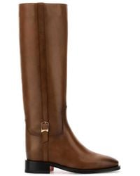 Santoni - Leather Mandy Boots - Lyst