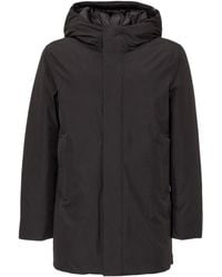 Woolrich - Solid Hood Jacket - Lyst