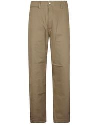 Edwin - Cotton Wide-Leg Trousers - Lyst