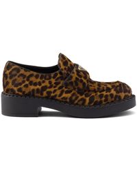 Prada - 50Mm Chocolate Loafers - Lyst