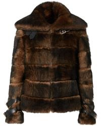 Fendi - Backed Sheepskin And Nappa Jacket - Lyst