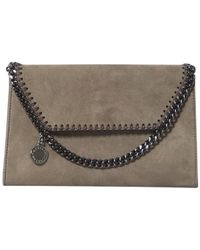 Stella McCartney - Taupe Falabella Small Crossbody Bag - Lyst