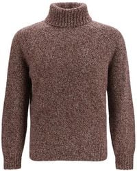 Brunello Cucinelli - Dark Knitted Sweater - Lyst