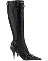 Balenciaga - Le Cagole Leather Boots - Lyst