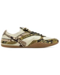 Miu Miu - Fabric And Leather Sneakers - Lyst