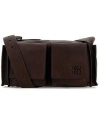 Miu Miu - Dark Utilitaire Medium Shoulder Bag - Lyst