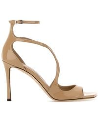 Jimmy Choo - Solid Open Square Toe Heels - Lyst