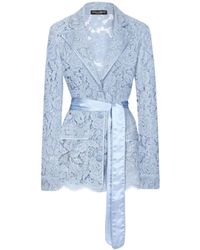 Dolce & Gabbana - Floral Cordonetto Lace Shirt - Lyst