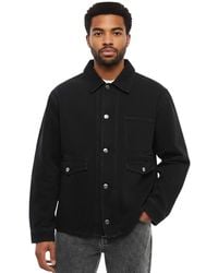 1989 STUDIO - Solid Shirt Collar Jacket - Lyst