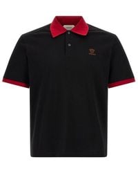 Versace - Cotton Polo Shirt - Lyst