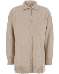Max Mara - Solid Shirt Collar Sweater - Lyst