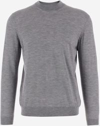 Malo - Crewneck Solid Sweater - Lyst