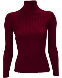 LA ROSE - Highneck Pullover - Lyst