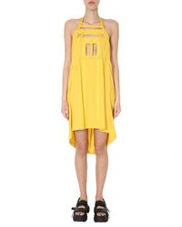Rick Owens - Geometric Cut-Out Midi Dress - Lyst