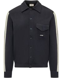 Autry - Stripes Shirt Collar Jacket - Lyst