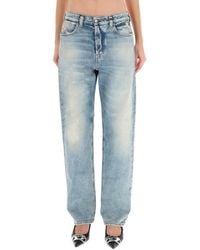 DIESEL - Denim Regular Mid Rise Jeans - Lyst
