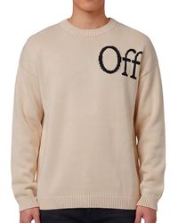 Off-White c/o Virgil Abloh - Off Crew Neck Sweater - Lyst