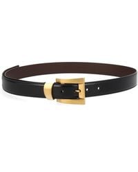 Versace - Solid Buckle Belt - Lyst