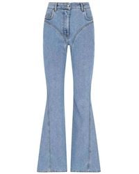 Mugler - Sky Bootcut High Rise Jeans - Lyst