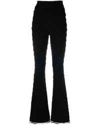 Ambush - High Waist Flared Knit Trousers - Lyst