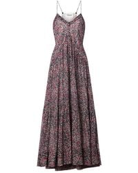 Isabel Marant - Printed V Neck Maxi Dress - Lyst