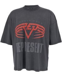 Represent - Crewneck T-Shirt With Logo Print - Lyst