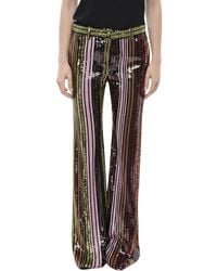 DSquared² - Multi Color Flared Flat Front Pants - Lyst