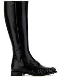 Prada - Leather Boots - Lyst