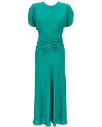 Victoria Beckham - 'Gathered Waist Midi' Dress - Lyst