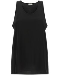 Brunello Cucinelli - Solid Round Neck Top - Lyst