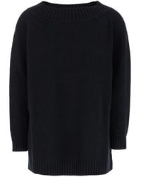 Max Mara - Solid Boat Neck Sweater - Lyst