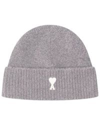 Ami Paris - Logo Beanie Cap - Lyst