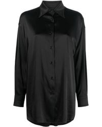 Tom Ford - Relaxed Fit Stretch Silk Satin Shirt - Lyst