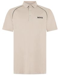 BOSS - Light Logo Polo - Lyst