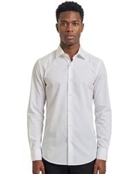 BOSS - Slim Solid Shirt - Lyst