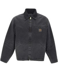 Carhartt - Jacket Og Detroit Destroy Wash - Lyst
